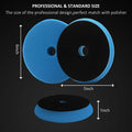 GGTE Light Cut Polishing Pad 6" Face 5" Backing 2Pcs Blue 2-Pack by Deal US