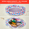 SHYLERO Waterproof Beach Tote Bag with Airtight Pouch & Key Holder L22xH15xW6 by Deal US