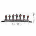 MCJC Medieval King Crown with Red Gems Adjustable Royal Tiara Bronze by Deal US
