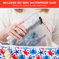 SHYLERO Waterproof Beach Tote Bag with Airtight Pouch & Key Holder L22xH15xW6 by Deal US