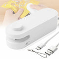 Daioai 2 in 1 USB Rechargeable Bag Cutter Sealer Portable Mini White by Deal US
