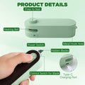 Daioai 2 in 1 USB Rechargeable Bag Cutter Sealer Portable Mini White by Deal US