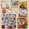 QIANHAILIZZ 100 pcs 3.5x4.7in Flower Heart Organza Gift Pouch Lilac Gold by Deal US