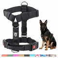 TSPRO Heavy Duty Tactical Dog Harness Adjustable Soft Handle Purple Size L by Deal US