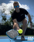 The Flat Smacker Raw Carbon Fiber Pickleball Paddle USAPA Approved by Deal US