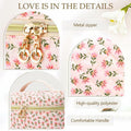 DOSUKE 3 PCS Travel Makeup Bag Set Floral Quilted Cotton Flower by Deal US