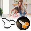 EVKILKJS Funny Egg Fryer Stainless Steel Non-Stick Mold Black Handle by Deal US