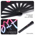 ZESTLASH 2 Pack 13 Inch Clack Popping Line Dancing Fans Large Foldable Black by Deal US