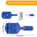 SIXCOLORS Watch Link Band Pin Removal Tool Kit with Spring Bar Tool Blue by Deal US