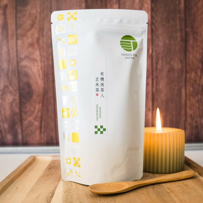 Osada Tea Japan Natural Matcha Genmaicha Loose Leaf Green Tea 100g by Deal US