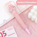 KUNHEHO 5 Pcs Kawaii Cute Pink Ink Pens 0.5mm Fine Point Soft Grip by Deal US