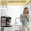 Threehoney Adhesive Coffee Pod Holder 8 Pack Holds 20 Capsules Wall Mount by Deal US