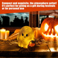 BINBINNIAO 3D Printing Halloween Ghost Figurine Glowing Resin 3.15in White Black by Deal US