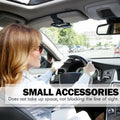 Car Sunglass Holder Tesla Cybertruck 2024-2025 Leather Visor Eyeglass Clip White by Deal US