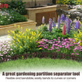 BuyAll Landscape Edging Border 17-Inch 24 Pack Brown Plastic Garden Fence by Deal US