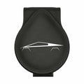 Car Sunglass Holder Tesla Cybertruck 2024-2025 Leather Visor Eyeglass Clip White by Deal US