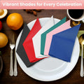 MalMall 100-Pack Airlaid Pink Cocktail Napkins 1-Ply 4.9x4.9in Soft Absorbent by Deal US