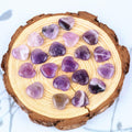 30 PCS Natural Heart Amethyst & Green Aventurine Polished Healing Stones by Deal US