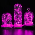 CYLAPEX 6 Pack Pink Fairy Lights String Battery Operated 3.3ft 20 LEDs by Deal US