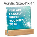 GTGIC Inspirational Desk Sign Motivational Acrylic Office Decor 4x4 Inches by Deal US