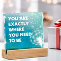 GTGIC Inspirational Desk Sign Motivational Acrylic Office Decor 4x4 Inches by Deal US