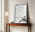 HSHFKLH Inspirational Wrestling Life Lessons Canvas Wall Art Motivational Poster by Deal US