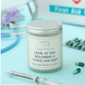 Conelist Nurse Graduation Scented Soy Candle Lavender 7oz Medical Theme by Deal US