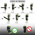 ASOONYUM Knee Sleeve Compression Support Pain Relief Green Single XX-Large by Deal US