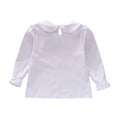 HDLEXD Baby Girls Long Sleeve Doll Collar T-Shirt Blouse White Toddler 5-6T by Deal US