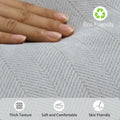 ZWJD Chenille Light Gray Pillow Covers 22x22 Set of 2 Soft Decorative by Deal US
