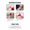 Gifiky Long Square Press-On Nails 24Pcs Gray Glitter Marble Fake Nails Women by Deal US