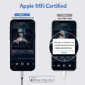 esbeecables Apple iPhone Lightning to 3.5mm Aux Cable Silver 3.3ft by Deal US