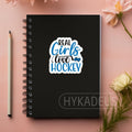 HYKADEUS Real Girls Love Hockey Sticker Decals Waterproof Vinyl 3x2.8 3Pcs by Deal US
