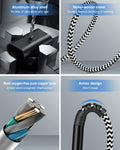 esbeecables Apple iPhone Lightning to 3.5mm Aux Cable Silver 3.3ft by Deal US