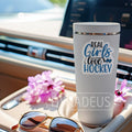 HYKADEUS Real Girls Love Hockey Sticker Decals Waterproof Vinyl 3x2.8 3Pcs by Deal US