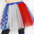 SUFEINI Women's Plus Size Usa Star Tutu Skirt Dance Ballet Halloween Size Plus by Deal US