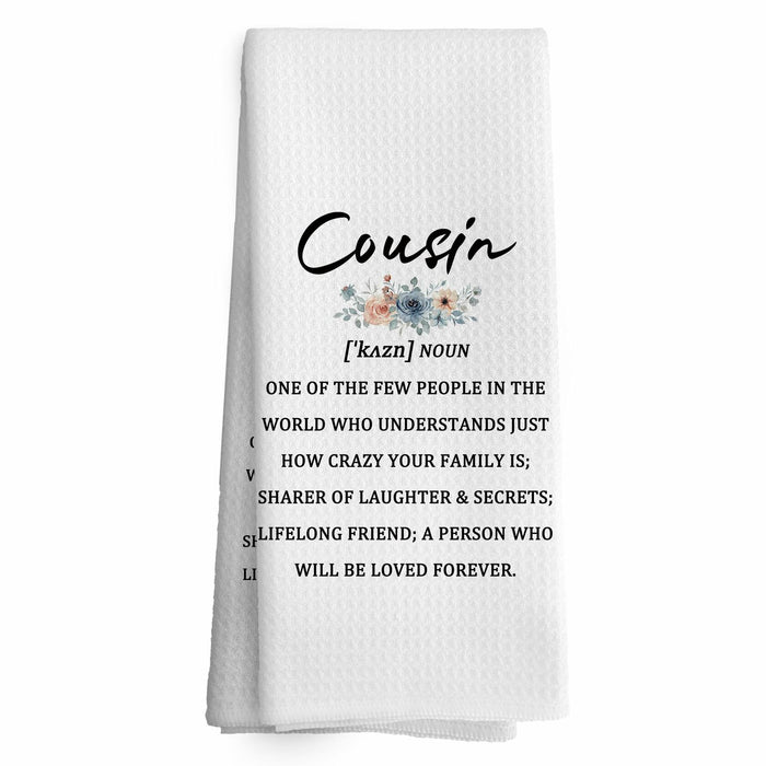 TAEDIN Cousin Gifts Kitchen Towels 16x24in Decorative Absorbent Tea Towel by Deal US