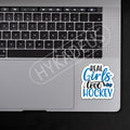 HYKADEUS Real Girls Love Hockey Sticker Decals Waterproof Vinyl 3x2.8 3Pcs by Deal US