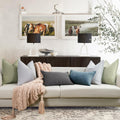ZWJD Chenille Light Gray Pillow Covers 22x22 Set of 2 Soft Decorative by Deal US