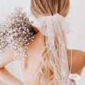 AKOAK White Bow Pearl Hairpin Wedding Tiara Hair Ornament 1 Pack by Deal US
