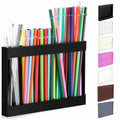 Qinyoung Acrylic Straw Holder Cabinet Door Mount Large Black Size Large by Deal US