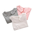 HDLEXD Baby Girls Long Sleeve Doll Collar T-Shirt Pink Size 5T by Deal US
