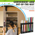 Qinyoung Acrylic Straw Holder Cabinet Door Mount Large Black Size Large by Deal US