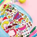BOGIKI Make a Face Stickers 15 Sheets Waterproof Girl Halloween Party Favors by Deal US