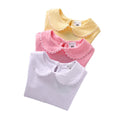HDLEXD Baby Girls Long Sleeve Doll Collar T-Shirt Blouse White Toddler 5-6T by Deal US