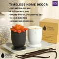 Matani Concrete Cement Candle Planter Aromatherapy Soy Black Sandalwood 3.1x4in by Deal US