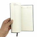 shengyoude Business A5 PU Leather Notebook 8mm Grid 200 Pages Black by Deal US