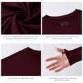 UVSAI Men’s UPF 50+ Long Sleeve Performance T-Shirt Burgundy Size 3X-Large by Deal US
