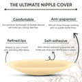 Nippiebye Silicone Reusable Adhesive Nipple Covers Pasties Caramel by Deal US