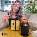 Matani Concrete Cement Candle Planter Aromatherapy Soy Black Sandalwood 3.1x4in by Deal US